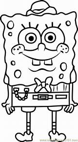 Coloring Squarepants Spongebob Pages Coloringpages101 Cartoon sketch template