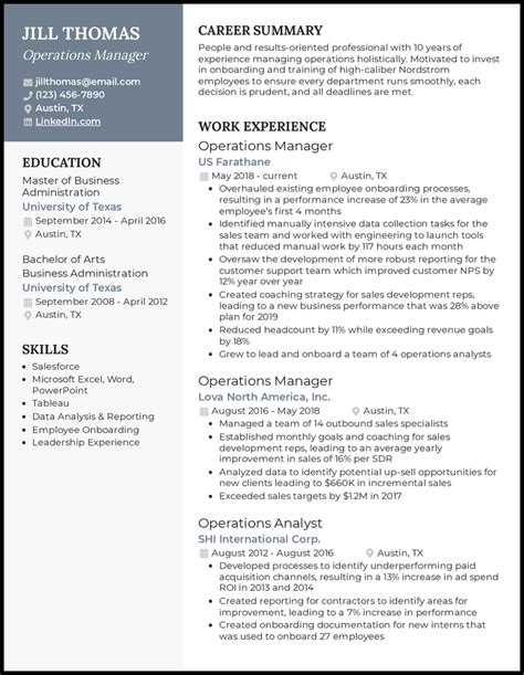 business resume examples    job