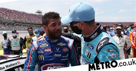nascar stars show solidarity with african american driver bubba wallace