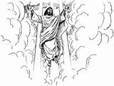 Pages Christ Ascension Bible Sunday Hemelvaart Revelation Returning Malvorlagen Aufstieg Animaatjes Advent Malvorlagen1001 Statistieken sketch template