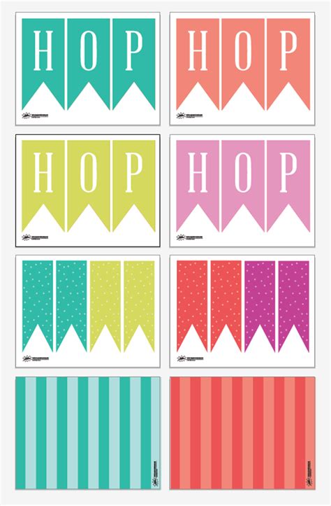 printable hop hop easter decor pack paging supermom