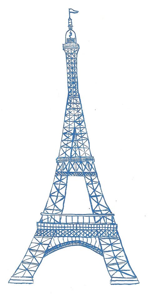 sketch  eiffel tower clipart