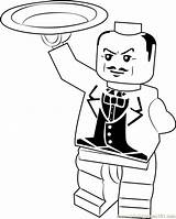 Lego Coloring Alfred Pennyworth Pages Coloringpages101 sketch template