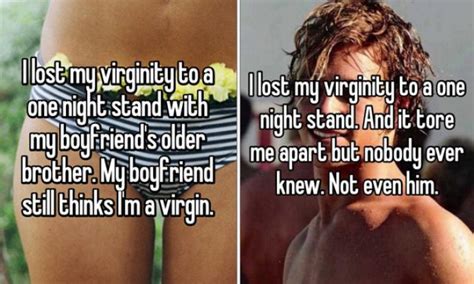 people confess to losing their virginity during one night