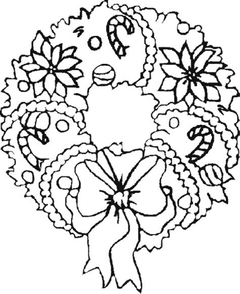 holiday site christmas wreaths coloring pages
