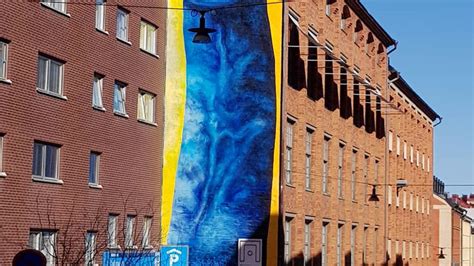 Outrage As Giant Blue Penis Painted Along Building In