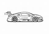 Coloring Pages Nsx Honda Motul Livery Sheet Print Click sketch template
