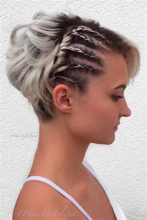 24 dazzling ideas of braids for short hair prom