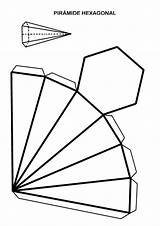 Figuras Cuerpos Geometricos Armar Geometricas Geométricas Piramide Geometrica Prisma Hexagonal Geometrico sketch template