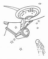 Coloring Trek Star Enterprise Starship Pages Sheets Movie Characters Activity Spock Colouring Startrek Go Saucer Flying Original Directly Comming Object sketch template
