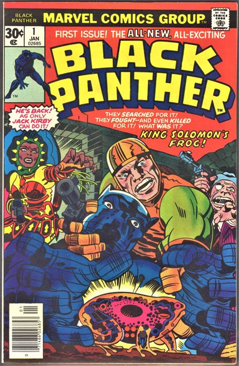 black panther 1 1st solo series kirby marvel comic 1977 high grade