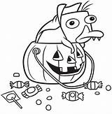 Platypus Calabaza Ferb Phineas Coloringpagesfortoddlers sketch template
