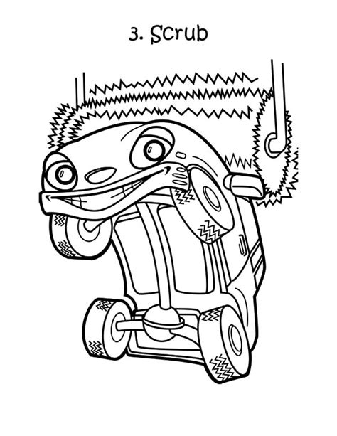 car wash  roller coloring pages  place  color