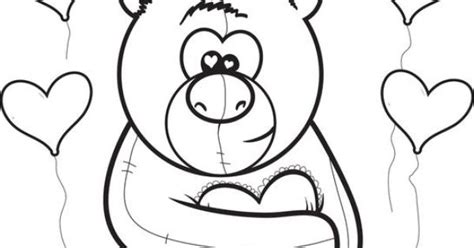 love  teddy bear coloring page kids prints teddy bear