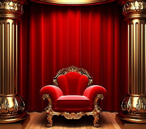 720p Free Download Chair Red Royal Gold Hd Wallpaper Peakpx
