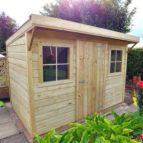 pent shed mcd garden sheds custom  bespoke pent sheds
