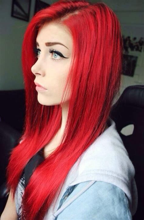 bright red hair dye dyed red hair bright hair colors dye  hair hair hair colorful hair
