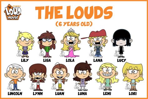 The Loud Siblings 6 Years Old By C Bart On Deviantart