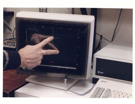 multi touch pressure sensitive screen  bell labs early  courtesy robert boie