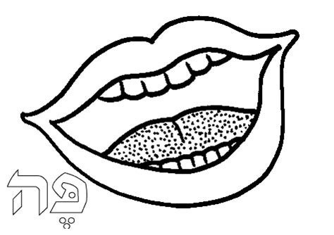 torah tots alef bet mouth coloring page