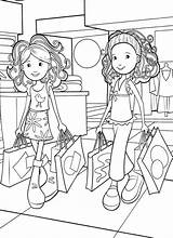 Shopping Coloring Pages Girls Color Groovy Printable Getcolorings sketch template