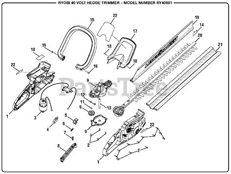 ryobi  trimmer parts diagram