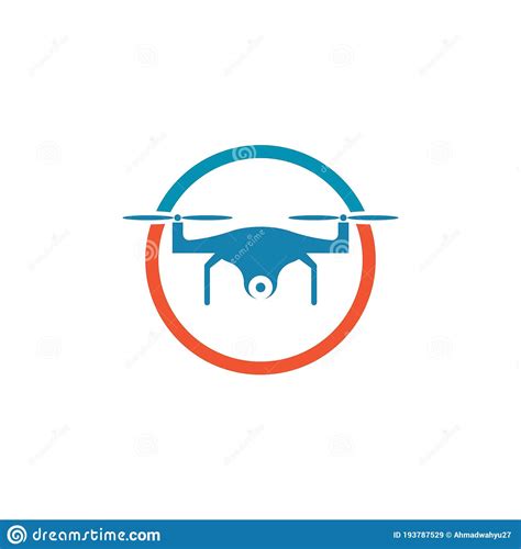 drone logo stock vector illustration  concept technology