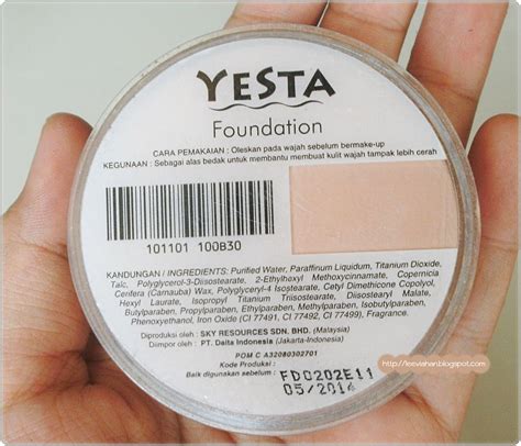 beauty blogger indonesia  lee  han review yesta foundation