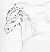 Eragon Saphira Loz Drawings sketch template