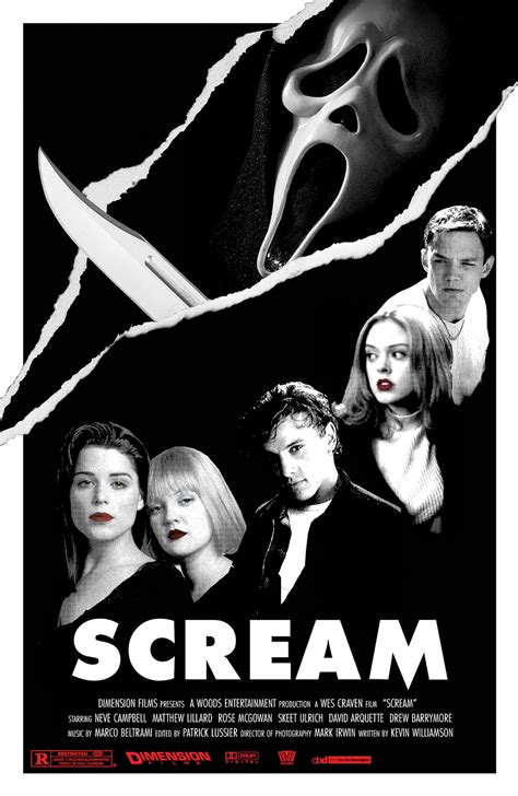 scream design deux affiches 11x17 movie etsy
