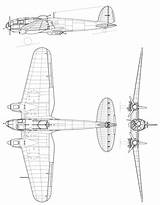 He Heinkel Blueprint 3d sketch template