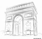 Triomphe Drawing Paris Ausmalbilder Arco Lena London Tutorials Triunfo Colorare Supercoloring Trionfo Beginners Disegni Frances Francia Monument Malvorlagen sketch template