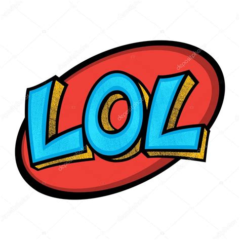 lol laugh  loud graphic text font lettering vector icon stock vector
