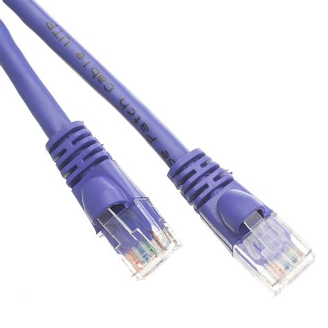 cat purple copper ethernet cable snagless boot ft