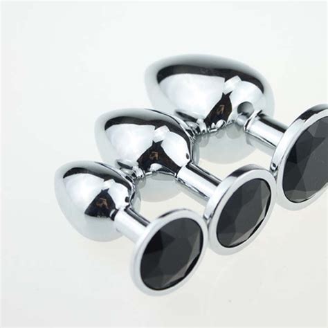 stainless steel metal prostate massage butt plug sex toy erotic toys