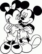 Coloring Mickey Mouse Pages Birthday Minnie Popular sketch template