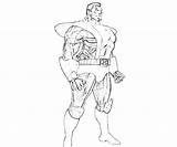 Coloring Cyclops Colossus sketch template