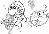 Fish Coloring Pages Kids Cute Pdfs Animal sketch template