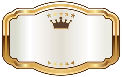 gold  brown label  gold crown png clipart image gallery images