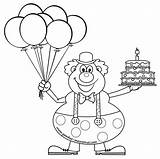 Mewarnai Badut Ulang Balon Sketsa Doraemon Udara Paud Pemandangan sketch template