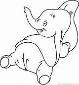 Dumbo Coloring Disney Walt Pages Coloringpages101 sketch template