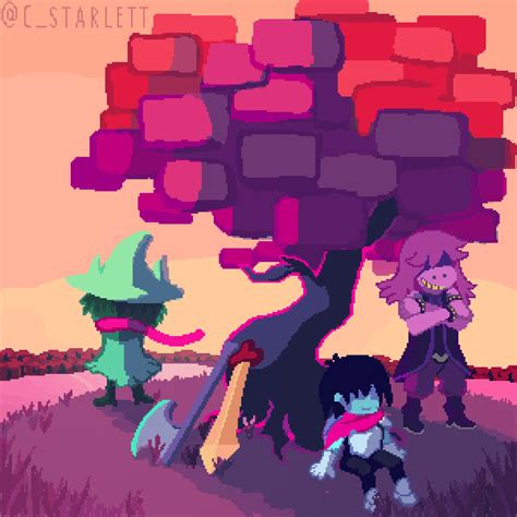 [deltarune ] The Three Heroes By Starlettanimation On