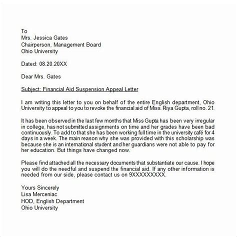 grade appeal letter  change
