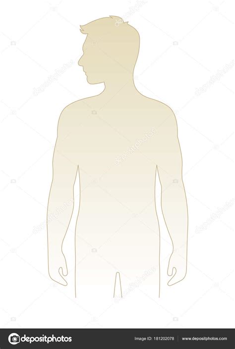 blank male body template template monster
