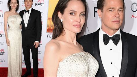Angelina Jolie Wows In Gorgeous Gold Gown As She Attends Los Angeles