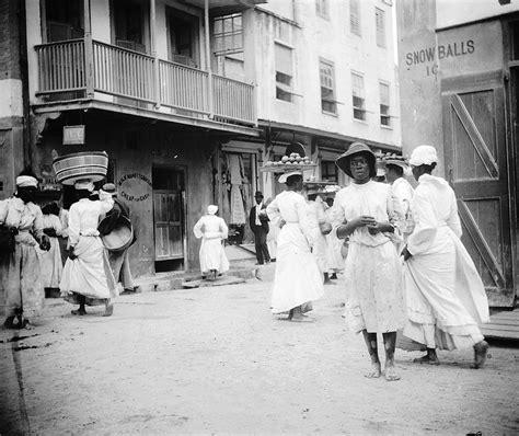 Street Scene Bridgetown Barbados 1906 Bridgetown Bridgetown