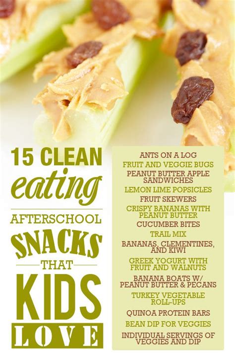 clean eating snacks  kids