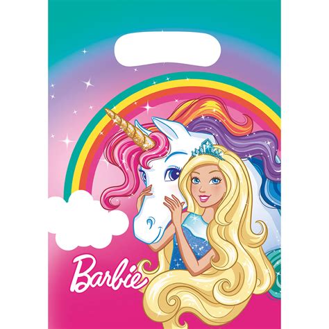 barbie unicorn dreamtopia party loot favour  home bags girls