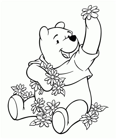 disney animal winnie  pooh characters coloring pages