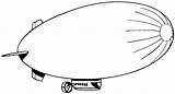 Zeppelin Ww1 Clipart sketch template